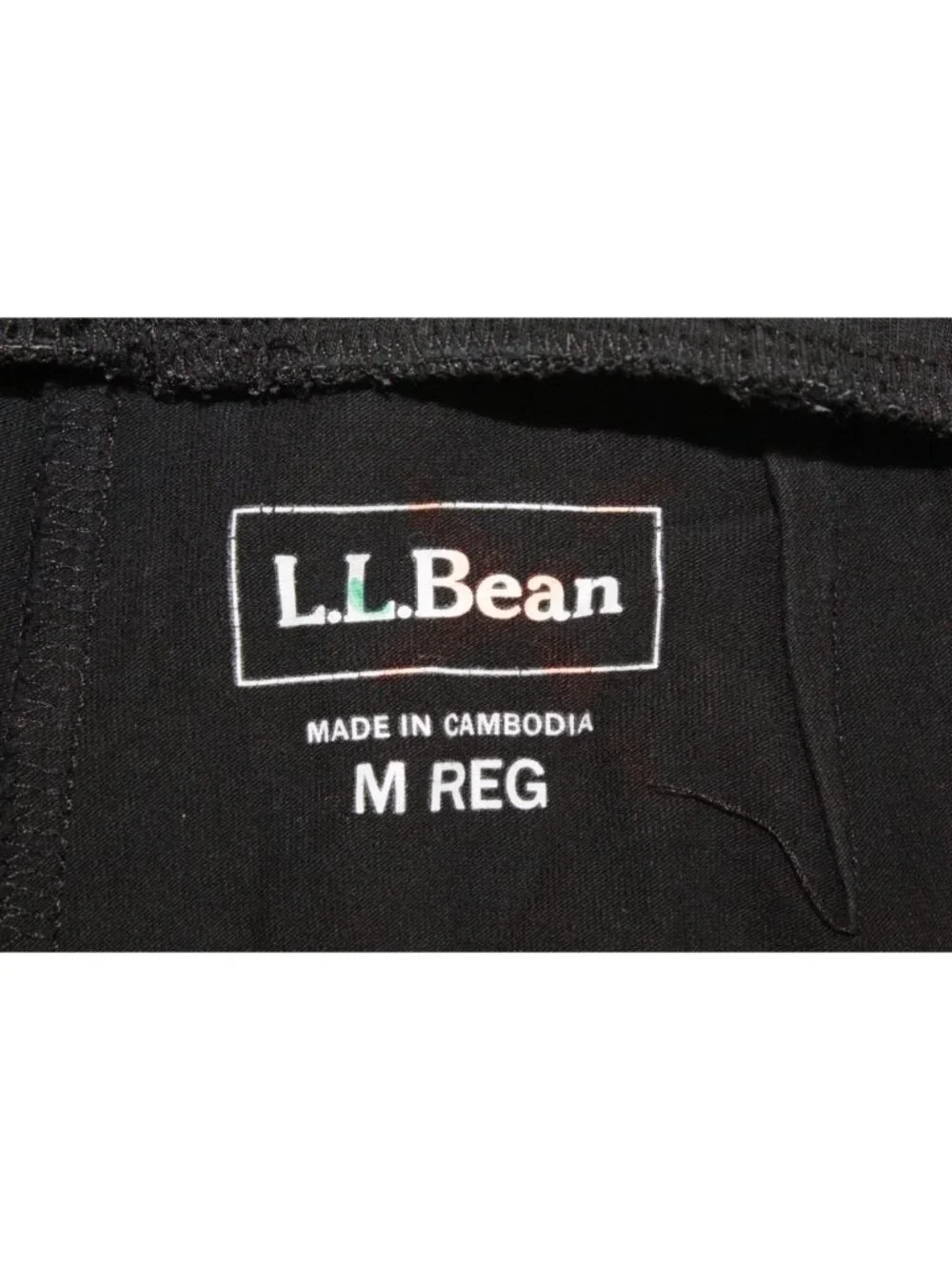 LL Bean Perfect Fit Pants Slim Black Everyday Casual Size Medium